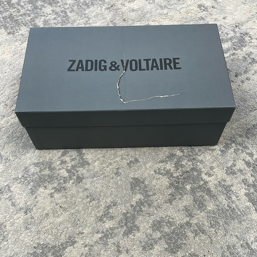 NIB Zadig & Voltaire First Night Court Shoes Pumps Shiny Glass Leopard Abyss - Picture 6 of 16